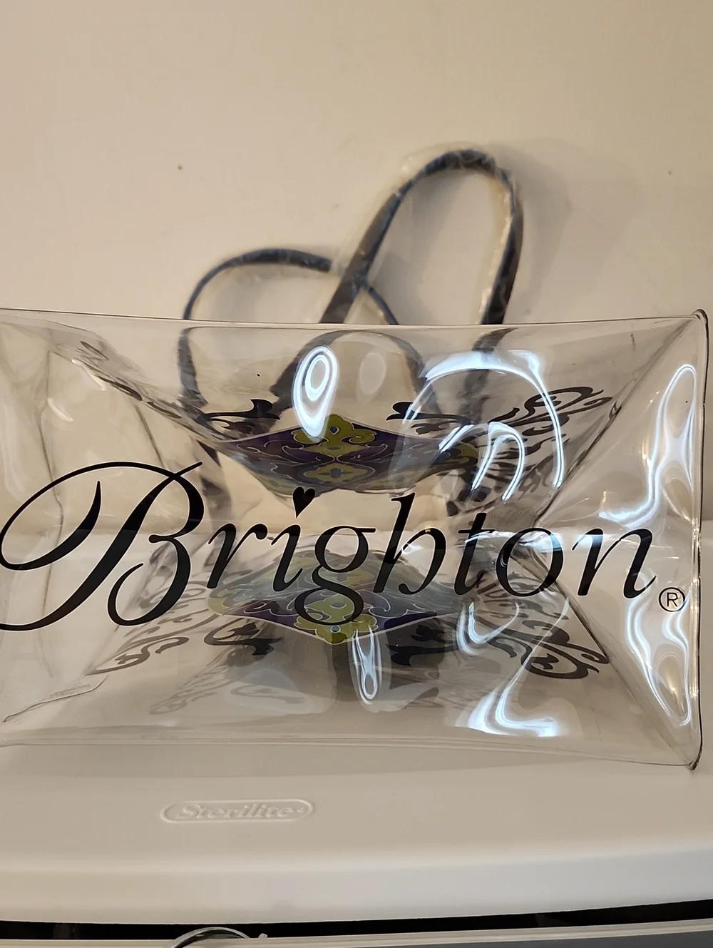 Brighton Summer Heart Mini Crossbody w/Matching Brighton PVC Tote Bag